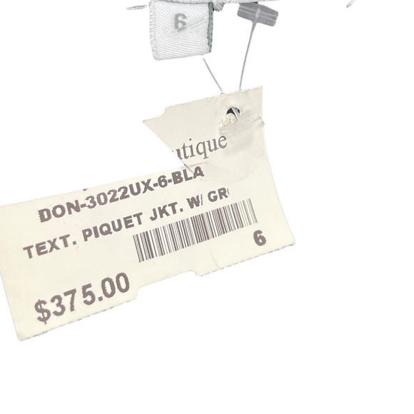 NWT $375 DONNA DEGNAN 3/4 RIBBON TIE SLEEVES - Picture 3 of 8